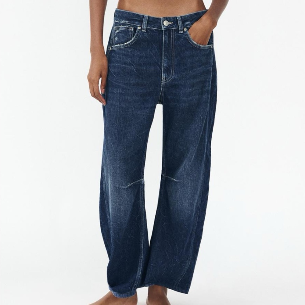 Relaxed mid-rise balloon TRF Jeans